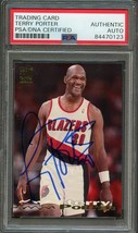 1993-94 Topps Stadium Club #219 Terry Porter Signed Card AUTO PSA Slabbed Trail - £47.84 GBP