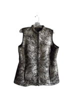 Jessica Simpson The Warm Up Vest Black and Silver Speckled Full Zip Mesh... - £11.61 GBP