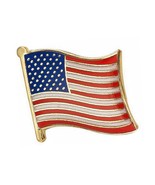 USA FLAG LAPEL PIN 0.5&quot; United States America Hat Tie Tack Metal Badge P... - $128.23 MXN