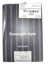 Ermenegildo Zegna 3 Pack Men&#39;s Beige Socks Sockless Iconic Triple X Size L - $41.89