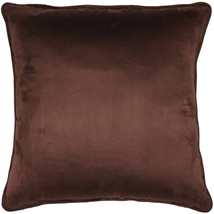 Sedona Microsuede Chocolate Brown Throw Pillow 20x20, Complete with Pill... - $41.95