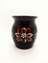 Haseley Manor Isle Of Wight Studio Art Pottery 4in Vase Handpainted Flowers - £10.89 GBP