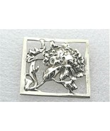 Vintage Flower Pin  REAL SOLID .925 Sterling Silver 15.9 g - £127.75 GBP