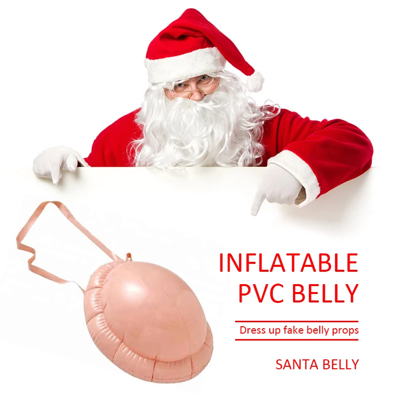 Christmas Santa Claus Cosplay Inflatable PVC Hunchback/Belly Halloween False - £6.78 GBP+