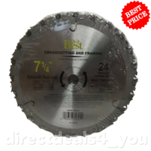 Do It Best 7-1/4&quot; 24T Circular Saw Blade 7900 rpm smooth fast cut Pack of 9 - $98.00