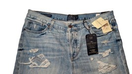 NWT Lucky Brand Sienna Slim Boyfriend Distressed Denim Jeans Women&#39;s Sz ... - $42.75