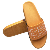 Nwt Tommy Hilfiger Msrp $54.99 Men&#39;s Orange Slip On Slides Sandals Size 11 - £25.17 GBP