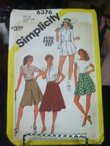 Simplicity 6376 Misses Set of Culottes in 4 Lengths Pattern - Size 14 Waist 28 - $10.47