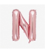 Rose Gold Letter N Balloons - 40 Inch Single Alphabet Giant F Balloons f... - $27.45 CAD