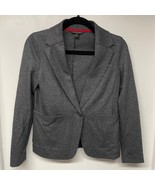 Banana Republic Gray Wool Unstructured Blazer Jacket Size 2P Petite Career - $29.70