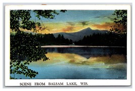 Generic Scenic Greetings Lake View Balsam Lake Wisconsin UNP Linen Postcard U21 - £3.07 GBP