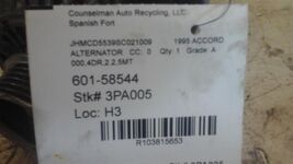 Alternator SE Fits 94-97 ACCORD 103815653Alternator Only - $60.17