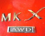 11 12 13 14 15 Lincoln MKX AWD—Rear Gate Door Letter Nameplate Emblems - £16.53 GBP