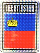 K&#39;s Novelties Liechtenstein Country Flag Reflective Decal Bumper Sticker - $3.45