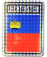 K&#39;s Novelties Liechtenstein Country Flag Reflective Decal Bumper Sticker - $3.45
