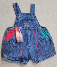 Vintage WEST SIDE Blue Denim Overalls Kids Size 2T - $30.54