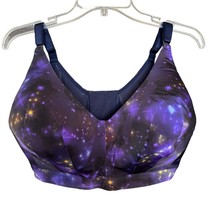 Torrid Curve Women Bralette Bra Purple 40H Dream Galaxy Stretch Padded W... - $18.81