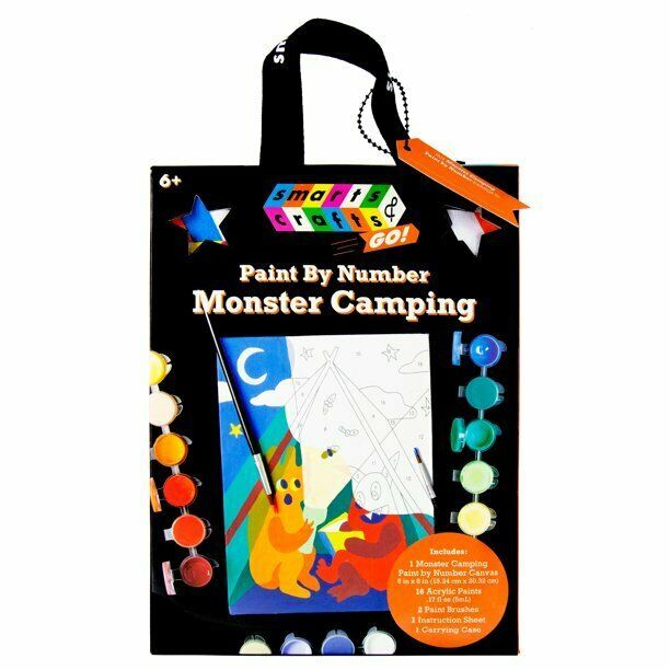 Smarts & Crafts Go: Monster Camping Paint by Number, 21 Pieces, Unisex for Kids Item image 2