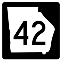 Georgia State Route 42 Sticker R3589 Highway Sign - $1.45+