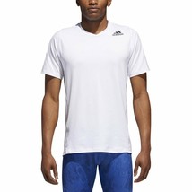 Adidas Men&#39;s Alphaskin Sport Fitted Short Sleeve Tee White CW1960  Size ... - $13.48