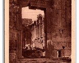 Temple of Bacchus Baalbek Lebanon UNP DB Postcard U26 - $8.86