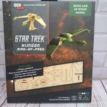 Star Yrek Klingon Bird Of Prey 3D Wood Model And Book - $12.98