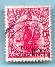 1901 New Zealand Used Postage Stamp - Commerce -  (Scott # 299) - £7.99 GBP