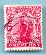 1901 New Zealand Used Postage Stamp - Commerce -  (Scott # 299) - €8,56 EUR