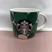 Starbucks Coffee Mug 14oz. Green Dots with Black Siren Logo 3 1/2&quot; - $4.90