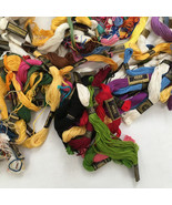 Mixed color embroidery 85 thread floss lot yellow white craft supplies - $38.00 CAD