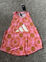 Adidas X Farm Rio Pink Orange Pull Over Atheisure Tank Loose Fit Size XL - $37.39