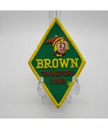 Vintage Brown Transport Corporation Jacket or Hat Sew-on Patch - $17.70