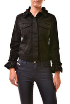 J BRAND Simone Rocha Damen Jacket Slim Jacke Schwarz Größe S SR4005T142 - £66.17 GBP