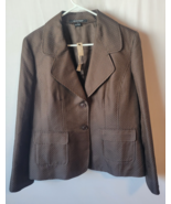 NEW Ellen Tracy Suit Jacket Blazer Top - Size 14 - Brown &amp; Teal - NWT - ... - $129.99