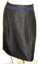 Simply Vera VERA WANG Metallic Black Quilted Floral Pleated Pencil Skirt... - £7.60 GBP