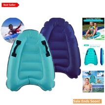 Inflatable Surf Body Board for Kids and Adults with Handles Blue 29.5 Inch - $36.58