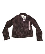 Womens Small nine west Sarah button up lightweight stretch denim jacket ... - $35.56 CAD