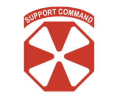 4&quot; 8th army support command decal bumper sticker decal usa made - £21.32 GBP