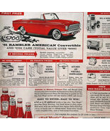 1961 Rambler American Convertible Advertisement Automobilia Heinz Ketchu... - $548.16 MXN