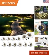 Upgrade Your Garden with 12 Solar Powered Waterproof Uplights - Warm White - $840.68 MXN