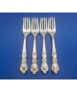 1847 IS Rogers Bros Silverware Set Of 4 HERITAGE Flatware Salad Forks - $606.67 MXN