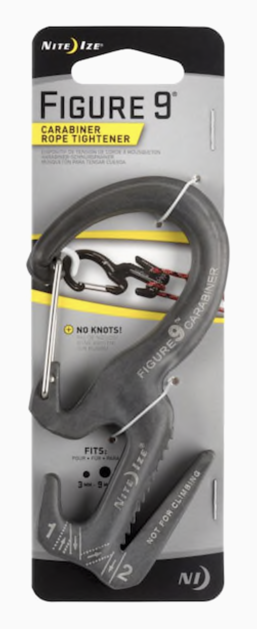 Nite Ize Figure 9 Carabiner Large Rope Tightener, Large, Black - $9.95