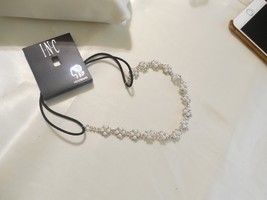INC International Concepts Silver-Tone Crystal &amp; Simulated Pearl Headban... - £7.93 GBP