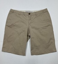 Old Navy Low Rise Chino Shorts Women Size 12 (Measure 33x10) Beige - £8.38 GBP