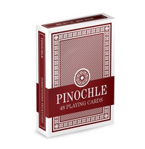 Single Red Deck Pinochle Playing Cards - £13.14 GBP