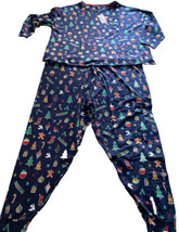 Women&#39;s Joules Dreamlay Christmas Pajamas, XXL, Navy, NWT - £29.89 GBP