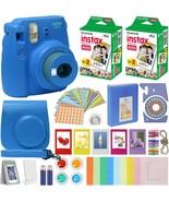 Cobalt Blue Fujifilm Instax Mini 9 Instant Camera With Carrying Case, An... - £122.23 GBP