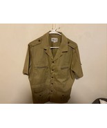 D&#39;GALA Florida 60&#39;s SHIRT JAC in Flecked Khaki! Camp Collar Made in USA ... - €75,91 EUR