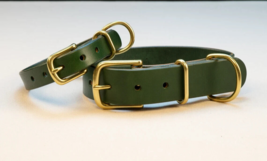 STG Handmade Genuine Leather Dog Collar For Medium Dogs Lot Of 10 Collar - $351.50