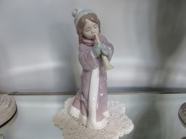 Lladro 6532 Figurine A Christmas Song Girl with Horn Daisa 1997 9.75&quot; - $123.70